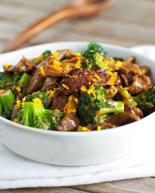 Light Orange Beef and Broccoli