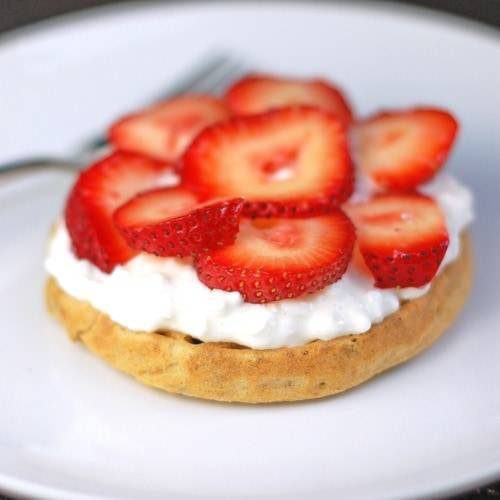 Berry Waffle on a plate